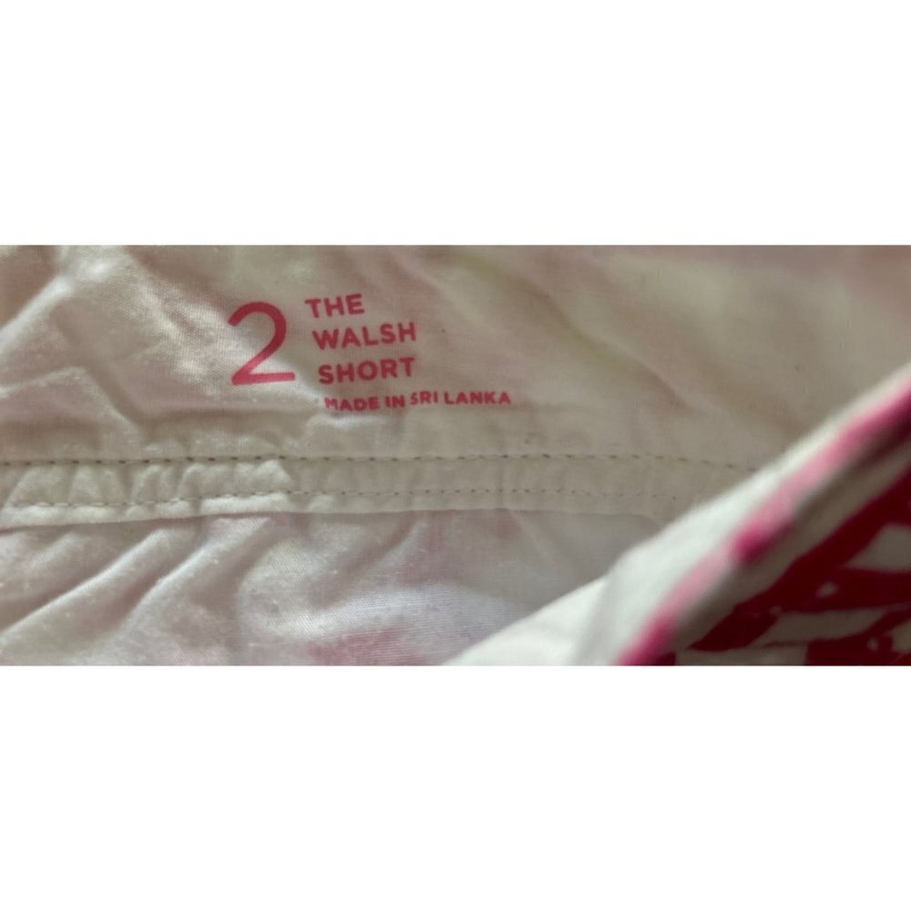 Lilly Pulitzer The Walsh Shorts Cotton Pink with white Sail Boats Cotton Size 2 - Picture 8 of 8